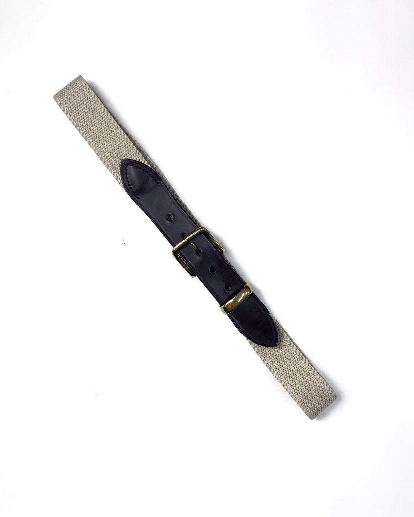 Bredon Belt, Gold Buckle | Beige Plain